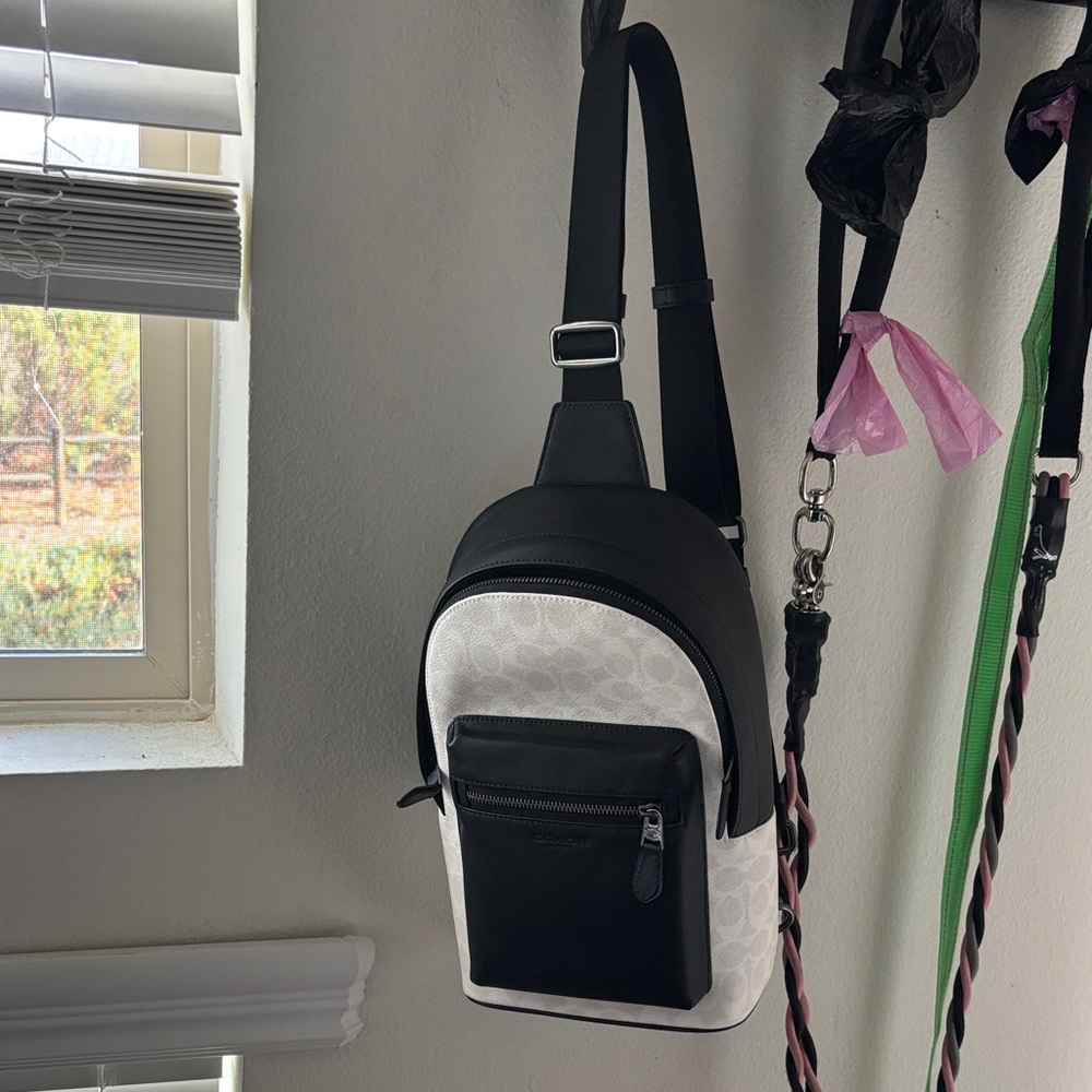 Coach Black and White Crossbody Bag - Picture 8 of 12